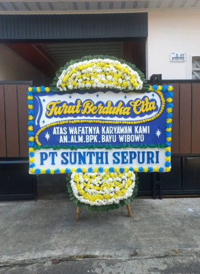 Papan Bunga Duka di Minas